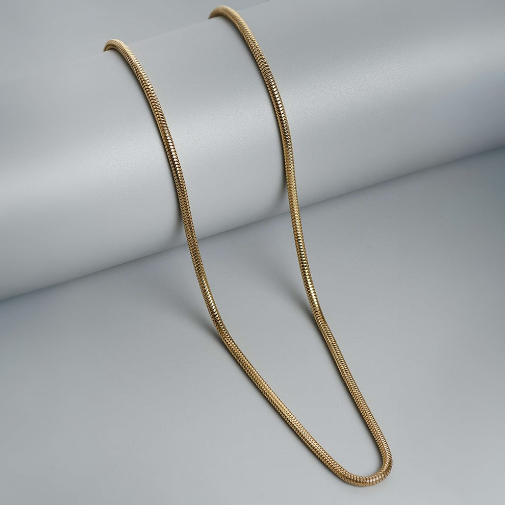 AILAR JEWEL's Luxora Sleek Vibe - Snake Chain, Slightly Thicker.
