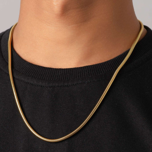 AILAR JEWEL's Luxora Sleek Vibe - Snake Chain, Slightly Thicker.