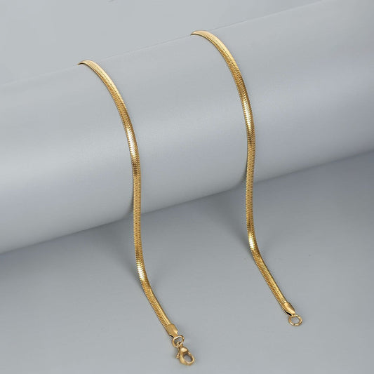 AILAR JEWEL's Luxora Soft Flow - Snake Chain, Slimmer Profile.